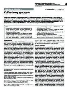 Coffin&ndash;Lowry syndrome