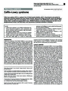 Medical genetics / Coffin–Lowry syndrome / Mental retardation / Genodermatoses / RPS6KA3 / Ribosomal s6 kinase / X-linked mental retardation / Lujan-Fryns syndrome / Health / Syndromes / Genetic genealogy