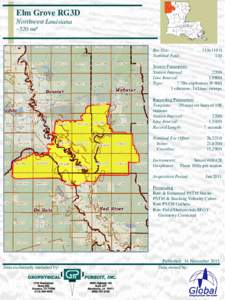 Elm Grove RG3D Northwest Louisiana ~520 mi² Bin Size: Nominal Fold: