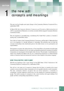 SECTION  1 the new act: concepts and meanings