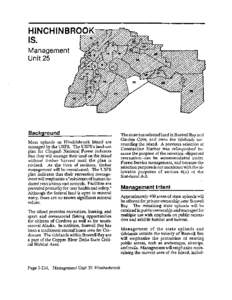 HINCHINBROOK IS. Management Unit 25  Background