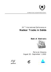 INTERNATIONAL NUCLEAR TRACK SOCIETY  20 th