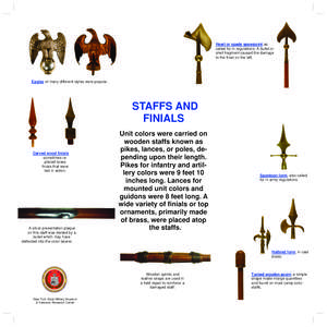 Staff and finial - small 2