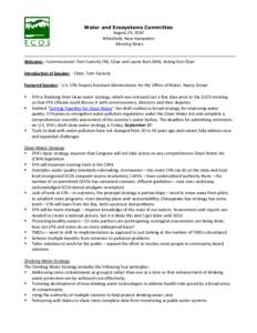 Earth / Clean Water Act / Concentrated Animal Feeding Operations / Stormwater / Total maximum daily load / Nonpoint source pollution / Nonpoint source / United States Environmental Protection Agency / Safe Drinking Water Act / Environment / Water pollution / Water