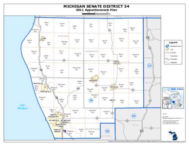 MICHIGAN SENATE DISTRICTApportionment Plan 0 2.5