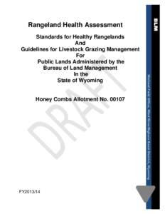 Land management / Soil / Rangeland / Soil in the United States / Physical geography / Pedology