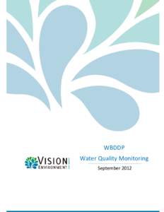Microsoft Word[removed]Final WBDDP Water Quality Monitoring September 2012