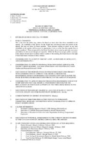 CAYUCOS SANITARY DISTRICT 200 Ash Ave. P.O. Box 333, Cayucos, California[removed]3290 GOVERNING BOARD R. Enns, President