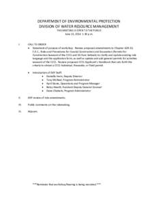 Agenda Rule Development Workshop 62B-33