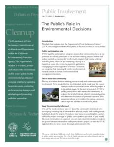 Laws, Regulations & Policies  Pollution Prev Managing Hazardous Waste  Cleanup