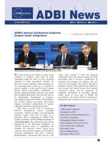 ADBI Newsletter Volume 5, Number 1