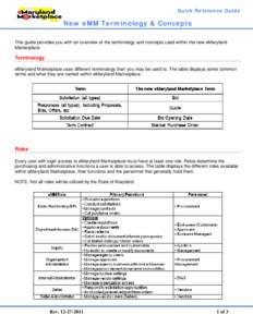 Microsoft Word - New eMM Terminology & Concepts.doc