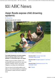 Asian floods expose child drowning epidemic - ABC News (Australian Broadcasting Corporation)