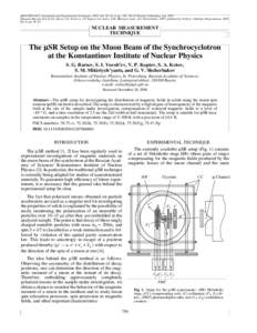 ISSN, Instruments and Experimental Techniques, 2007, Vol. 50, No. 6, pp. 750–756. © Pleiades Publishing, Ltd., 2007. Original Russian Text © S.G. Barsov, S.I. Vorob’ev, V.P. Koptev, S.A. Kotov, S.M. Mikir