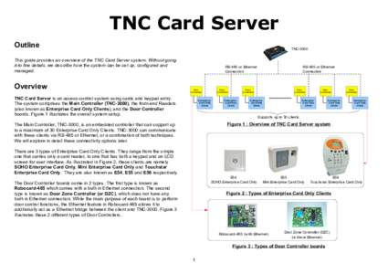 TNC Card Server Outline TNC[removed]This guide provides an overview of the TNC Card Server system. Without going
