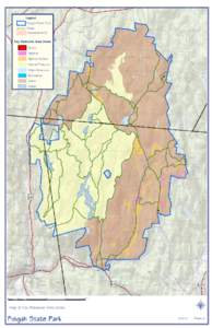 Legend Pisgah State Park Trails Woodmand CE  Key Resource Area Zones