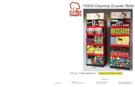 70523-Cleaning Quarter Pallet  Side 1 Side 1 Side 2 Side 2
