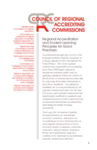 Middle States Commission on Higher Education Commission on Institutions of Higher Education of the New