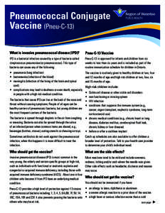 Pneumonia / Biology / Microbiology / Pathogenic bacteria / Pneumococcal conjugate vaccine / Bacterial diseases / Pneumococcal infection / Vaccination schedule / Pneumococcal polysaccharide vaccine / Vaccines / Medicine / Health