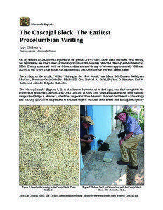 Mesoweb Reports  The Cascajal Block: The Earliest