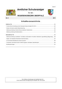 Seite 81  Amtlicher Schulanzeiger für den REGIERUNGSBEZIRK OBERPFALZ Nr. 6