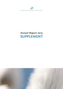 Annual Report[removed]SUPPLEMENT Associate and Affiliate Members of the European Forest Institute