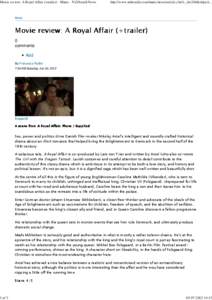 Movie review: A Royal Affair (+trailer) - Music - NZ Herald News