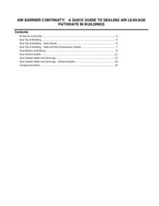 Air Barrier Continuity: A Quick Guide to Sealing Air Leakage Pathways in Buildings