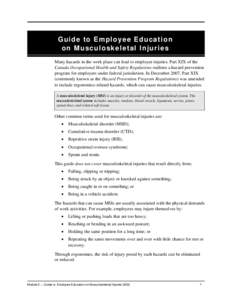Microsoft Word - 2-_short_Guide to Employee Education of Musculoskeletal In…