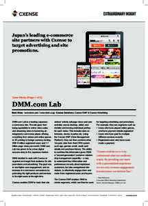 Japan’s leading e-commerce site partners with Cxense to target advertising and site promotions.  Case Study (Page 1 of 2)