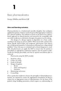 1 Basic pharmacokinetics Soraya Dhillon and Kiren Gill