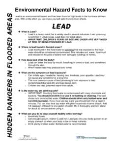 Microsoft Word - Lead Fact Sheet_Katrina_10_10_05.doc
