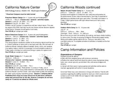 California Nature Center  California Woods continued 5400 Kellogg Avenue, 45228 in Mt. Washington/Anderson