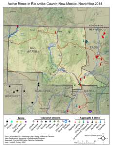 Active Mines in Rio Arriba County, New Mexico, November[removed]CO LO RADO NEW M EXICO Navajo