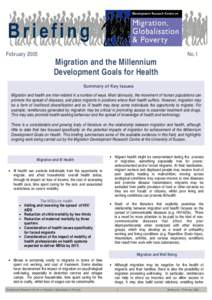 Migration and Health Briefing .pub