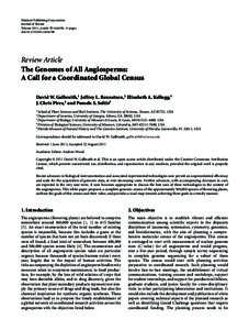 Hindawi Publishing Corporation Journal of Botany Volume 2011, Article ID[removed], 10 pages doi:[removed][removed]Review Article