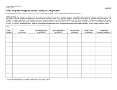 613, Millage Reduction Fraction Computation