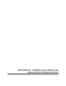 APPENDIX D4 – VIEWING LOCATIONS AND ASSOCIATED CONCERN LEVELS APPENDIX D4 – VIEWING LOCATIONS AND ASSOCIATED CONCERN LEVELS  NEW MEXICO