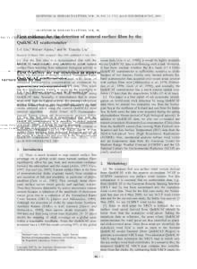 GEOPHYSICAL RESEARCH LETTERS, VOL. 30, NO. 13, 1713, doi:[removed]2003GL017415, 2003  First evidence for the detection of natural surface films by the QuikSCAT scatterometer I.-I. Lin,1 Werner Alpers,2 and W. Timothy Liu3