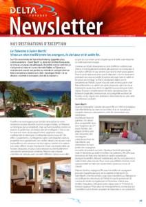 Newsletter AV R I LNos destinations d’exception