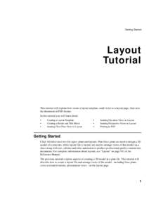 Getting Started  Chapter 10: Layout Tutorial