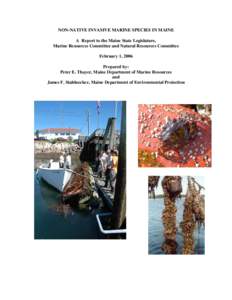Earth / Environmental impact of shipping / Sailing ballast / National Invasive Species Act / Invasive species / Introduced species / Ballast tank / Codium fragile / Ship / Environment / Ocean pollution / Terminology