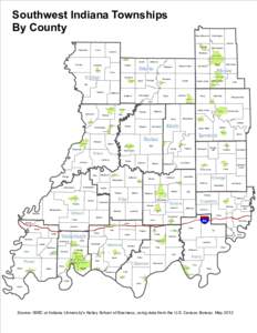 Southwest Indiana Townships By County Jackson Hamilton