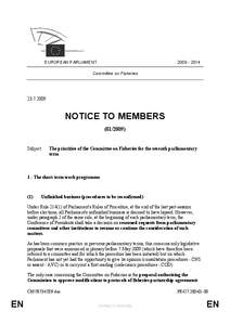 [removed]EUROPEAN PARLIAMENT Committee on Fisheries[removed]