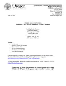 Rulemaking / Edgewater /  Chicago / Edgewater /  New Jersey / Checklist / Geography of the United States / Salem /  Oregon / United States / United States administrative law / Administrative law / Decision theory