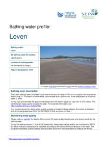 Bathing water profile:  Leven Bathing water: Leven EC bathing water ID number: