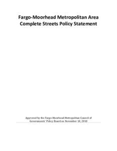 Microsoft Word - Final Complete Streets Policy November 18, 2010