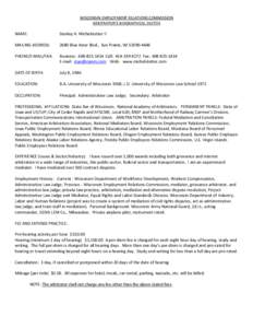 Alternative dispute resolution / Arbitration / National Academy of Arbitrators / Employment / Arbitral tribunal / Sociology / Arnold M. Zack / Arbitration in the United States / Dispute resolution / Mediation / Law