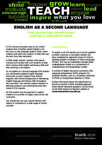 Teaching English as a foreign language / English-language learner / The Judge Charles J. Vallone School / English-language education / Education / English as a foreign or second language