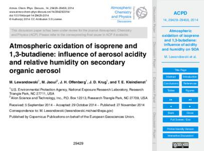 Discussion Paper  Atmos. Chem. Phys. Discuss., 14, 29429–29458, 2014 www.atmos-chem-phys-discuss.net[removed]doi:[removed]acpd[removed] © Author(s[removed]CC Attribution 3.0 License.